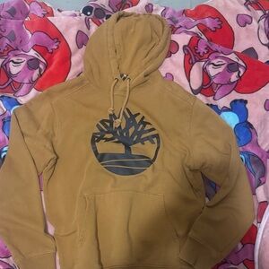 Timberland Brown Hoodie with Black Logo